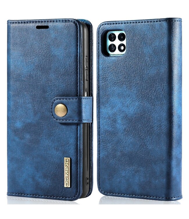 DG.Ming Blauw 2 in 1 Portemonnee Hoesje voor de Samsung Galaxy A22 (5G)