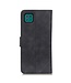 Khazneh Khazneh Zwart Retro Bookcase Hoesje voor de Samsung Galaxy A22 (5G)