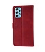 Rood Blije Kat Bookcase Hoesje voor de Samsung Galaxy A72
