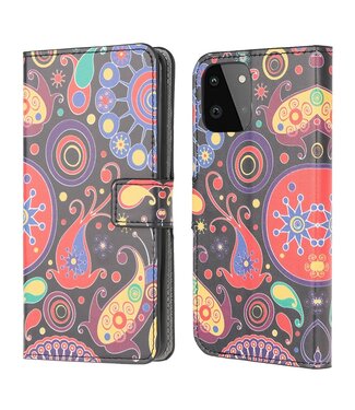 Kleurrijk Design Bookcase Hoesje Samsung Galaxy A22 (5G)