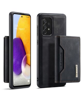 DG.Ming Zwart 2 in 1 Kickstand Faux Lederen Hoesje Samsung Galaxy A72