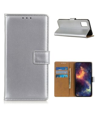 Zilver Bookcase Hoesje Samsung Galaxy A52(s) 4G/5G