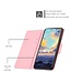 Roze Marmer Bookcase Hoesje voor de Samsung Galaxy A22 (5G)