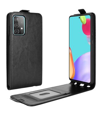 Zwart Flipcase Hoesje Samsung Galaxy A52(s) 4G/5G