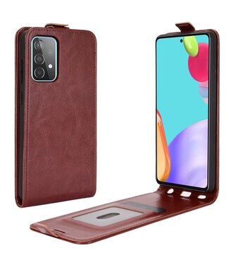 Bruin Flipcase Hoesje Samsung Galaxy A52(s) 4G/5G