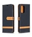 Zwart Jeans Bookcase Hoesje voor de Samsung Galaxy A52(s) 4G/5G