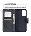 Zwart Krokodillen Bookcase Hoesje voor de Samsung Galaxy A52(s) 4G/5G