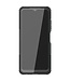 Zwart Banden Profiel Kickstand Hybrid Hoesje voor de Samsung Galaxy A22 (5G)