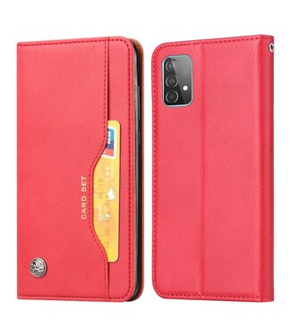 Rood Bookcase Hoesje Samsung Galaxy A52(s) 4G/5G