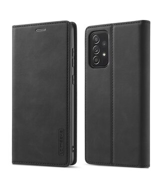 LC.IMEEKE Zwart Wallet Bookcase Hoesje Samsung Galaxy A52(s) 4G/5G