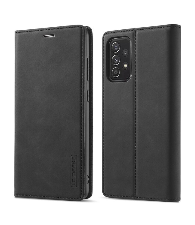 LC.IMEEKE LC.IMEEKE Zwart Wallet Bookcase Hoesje voor de Samsung Galaxy A52(s) 4G/5G