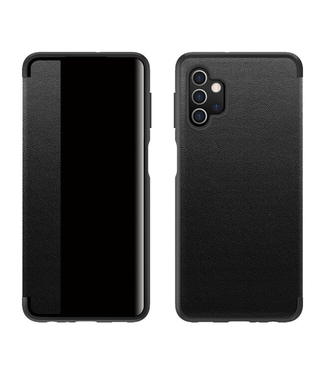 Zwart Elegant Flipcase Hoesje voor de Samsung Galaxy A52(s) 4G/5G