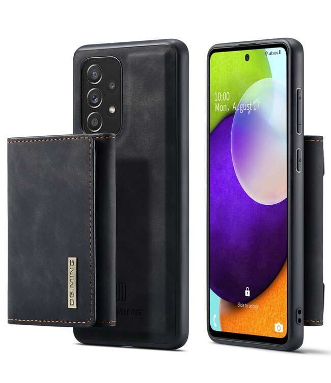 DG.Ming DG.Ming Zwart Kickstand Hardcase Hoesje voor de Samsung Galaxy A52(s) 4G/5G