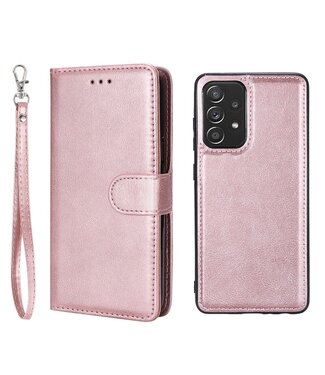 Rosegoud 2 in 1 Bookcase Hoesje Samsung Galaxy A52(s) 4G/5G