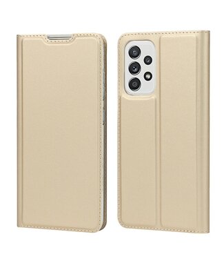 Goud Bookcase Hoesje Samsung Galaxy A52(s) 4G/5G