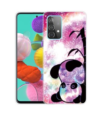 Schattige Panda TPU Hoesje Samsung Galaxy A52(s) 4G/5G