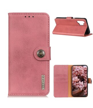 Khazneh Roze Retro Bookcase Hoesje Samsung Galaxy A32 4G