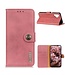 Khazneh Khazneh Roze Retro Bookcase Hoesje voor de Samsung Galaxy A32 4G