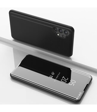 Zwart Spiegel Bookcase Hoesje Samsung Galaxy A32 4G