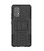 Zwart Banden Profiel Kickstand Hybrid Hoesje voor de Samsung Galaxy A32 4G