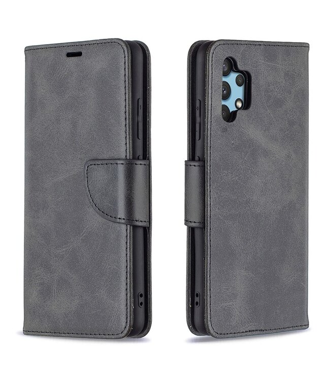 Zwart Wallet Bookcase Hoesje voor de Samsung Galaxy A32 4G