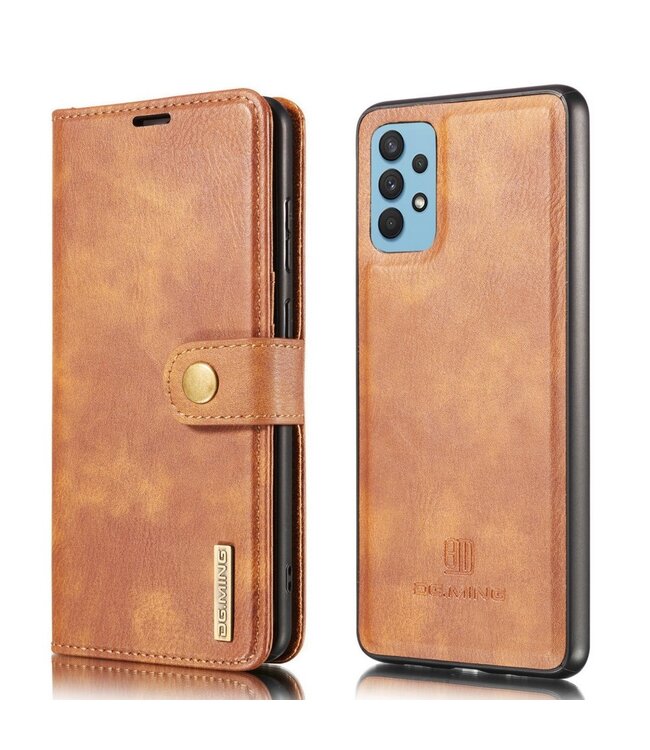 DG.Ming DG.Ming Bruin 2 in 1 Wallet Hoesje voor de Samsung Galaxy A32 4G