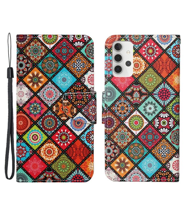 Mandala Bookcase Hoesje voor de Samsung Galaxy A32 4G