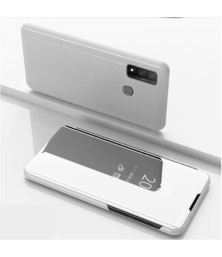 Zilver Spiegel Bookcase Hoesje Huawei P Smart (2020)