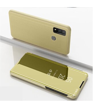 Goud Spiegel Bookcase Hoesje Huawei P Smart (2020)