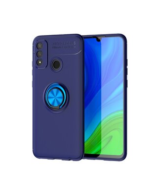 Blauw Ring Kickstand TPU Hoesje Huawei P Smart (2020)