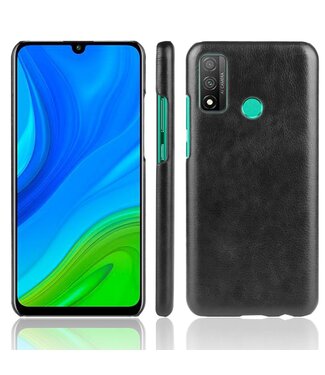 Zwart Lychee Faux Lederen Hoesje Huawei P Smart (2020)