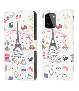 Eiffeltoren Bookcase Hoesje Samsung Galaxy A22 (5G)