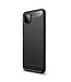 Zwart Carbon TPU Hoesje voor de Samsung Galaxy A22 (5G)