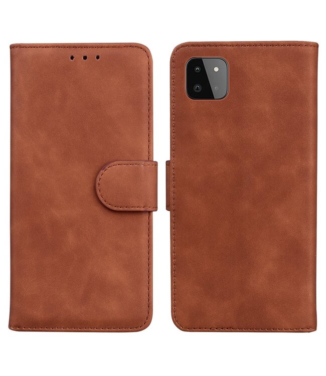 Bruin Bookcase Hoesje voor de Samsung Galaxy A22 (5G)