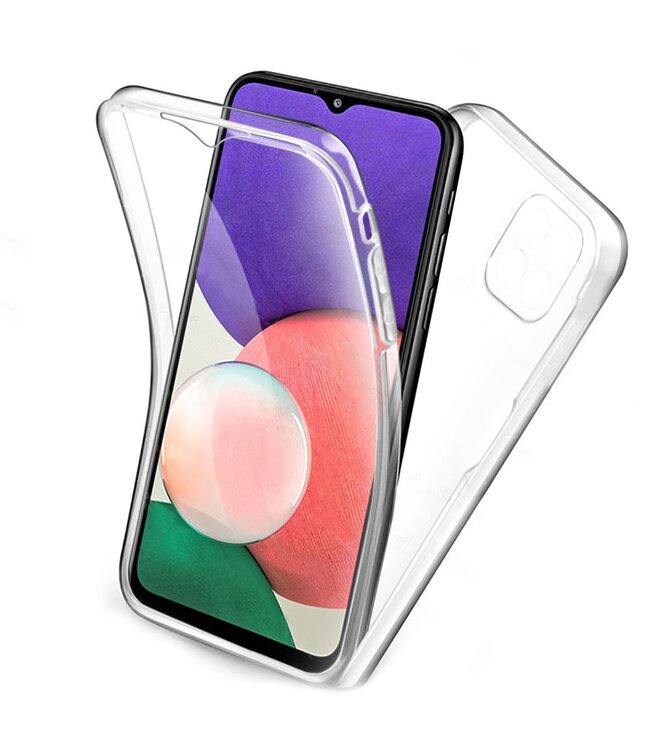 Doorzichtig 2 in 1 Hybrid Hoesje voor de Samsung Galaxy A22 (5G)