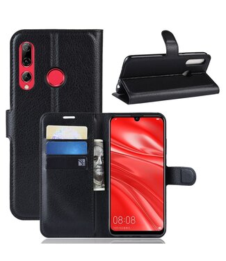 Zwart Lychee Bookcase Hoesje Huawei P Smart Plus (2019)