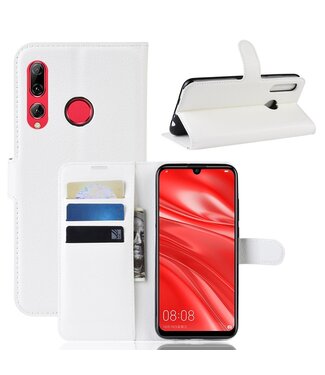 Wit Lychee Bookcase Hoesje Huawei P Smart Plus (2019)