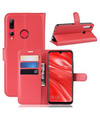 Rood Lychee Bookcase Hoesje Huawei P Smart Plus (2019)