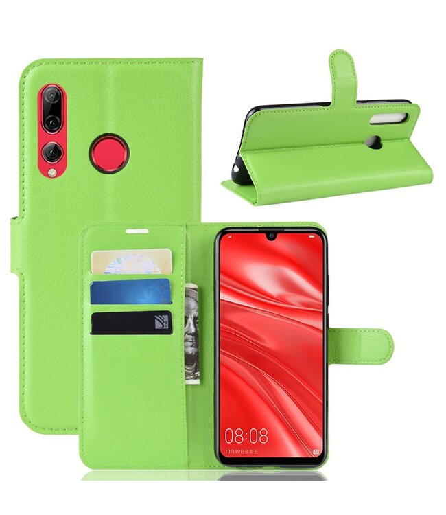 Groen Lychee Bookcase Hoesje voor de Huawei P Smart Plus (2019)