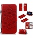 Rood Mandala Bookcase Hoesje voor de Huawei P Smart Plus (2019)