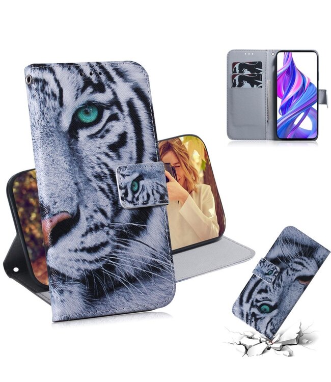 Tijger Bookcase Hoesje voor de Huawei Y9s