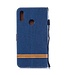 Blauw Jeans Bookcase Hoesje voor de Huawei Y7 (2019)