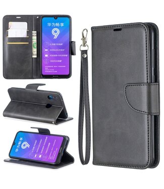 Grijs Wallet Bookcase Hoesje Huawei Y7 (2019)