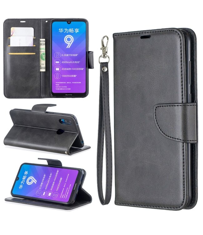 Grijs Wallet Bookcase Hoesje voor de Huawei Y7 (2019)