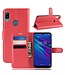 Rood Lychee Bookcase Hoesje voor de Huawei Y6 (2019)