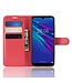 Rood Lychee Bookcase Hoesje voor de Huawei Y6 (2019)