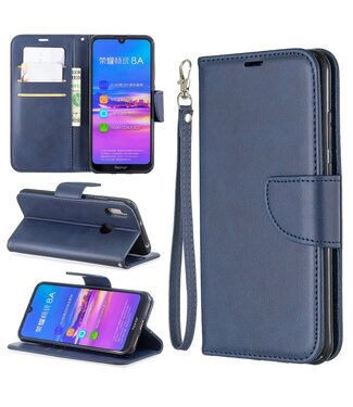 Blauw Bookcase Hoesje Huawei Y6 (2019)