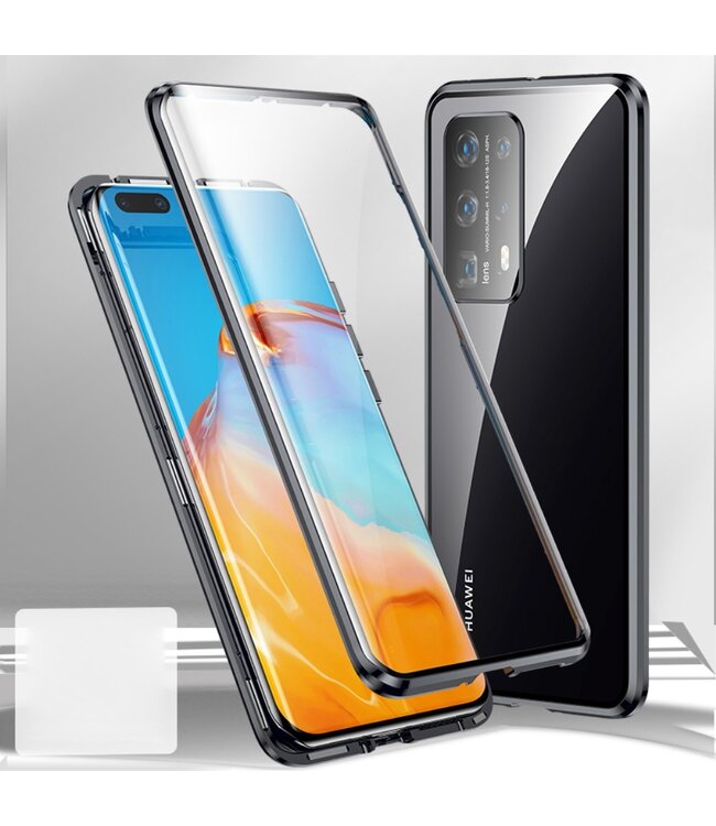 Zwart Mirror Hardcase Hoesje voor de Huawei P40 Pro Plus