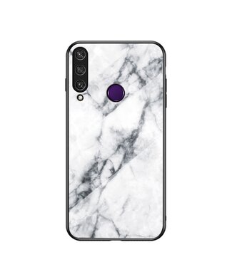 Wit Marmer Design Hardcase Hoesje Huawei Y6p