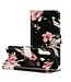 Roze Bloemen Bookcase Hoesje voor de Huawei Y6p